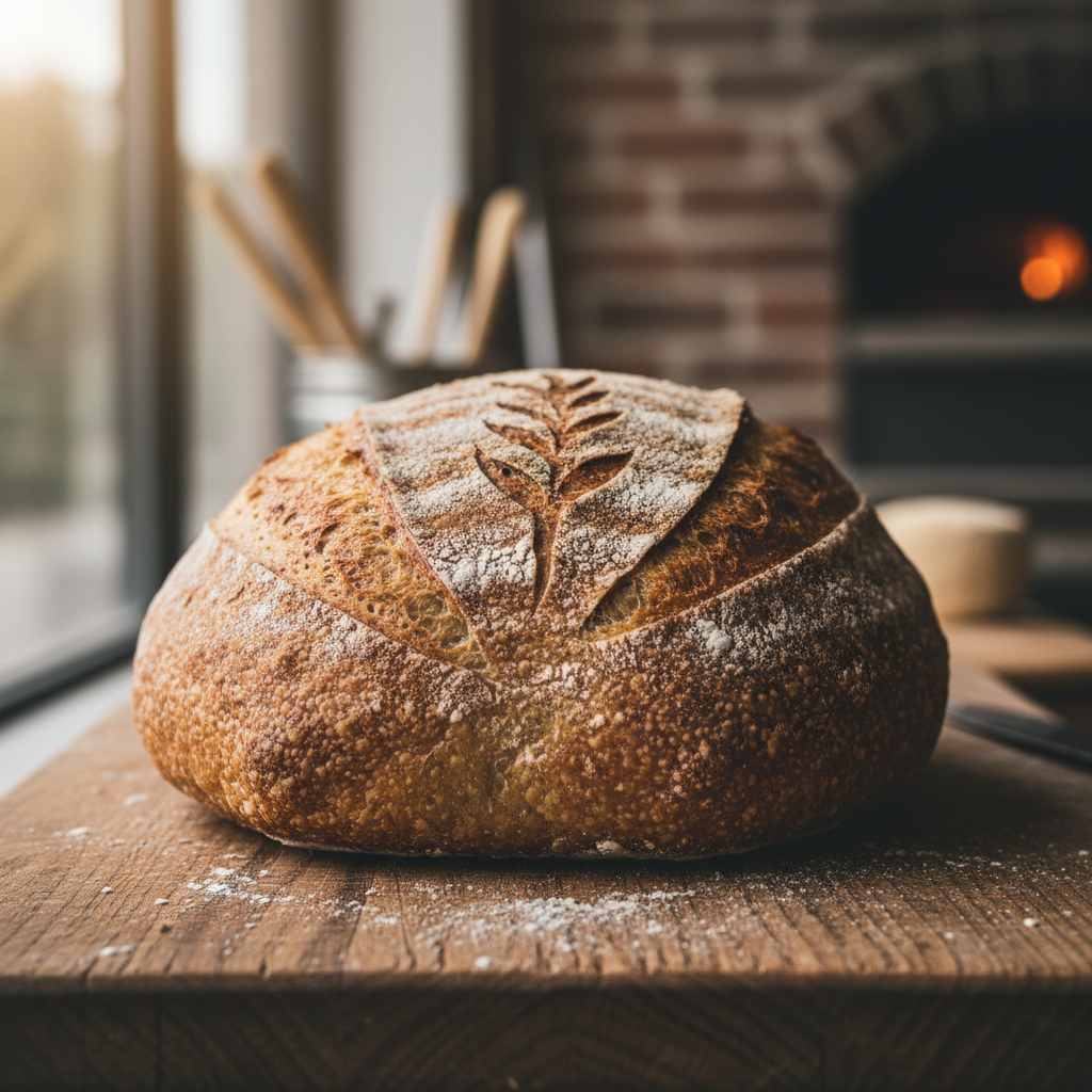100% Stone Ground, Sprouted, Einkorn Sourdough Boule